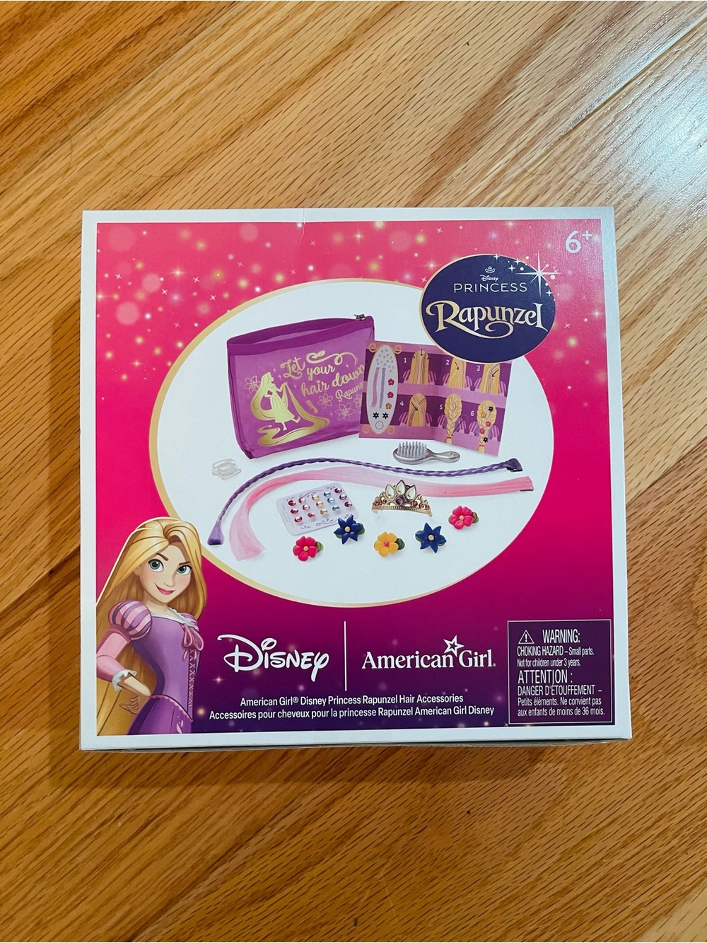 American Girl Disney Princess Rapunzel Hair Accessory Set - Pink & Purple